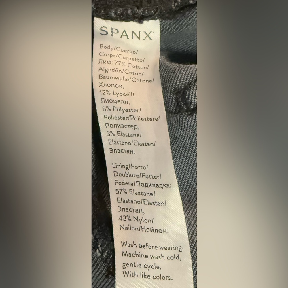 SPANX Black Pull-On Skinny Jeans - Picture 5 of 7